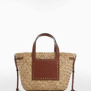 Mango Woven Tote Bag
